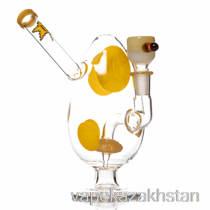 Vape Smoke HEMPER Spotted Egg Bong Yellow